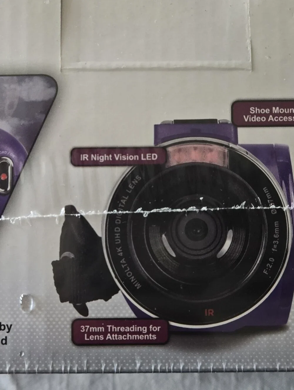 Minolta MN4K35NV 4K Ultra HD Camcorder  48 MP *New-Sealed